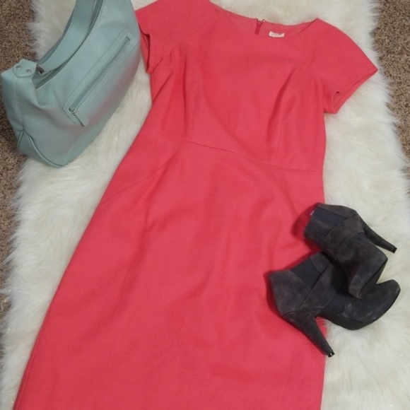 J. Crew Factory Dresses & Skirts - Dress Sz 8 J. Crew Factory Coral SS Sheath
